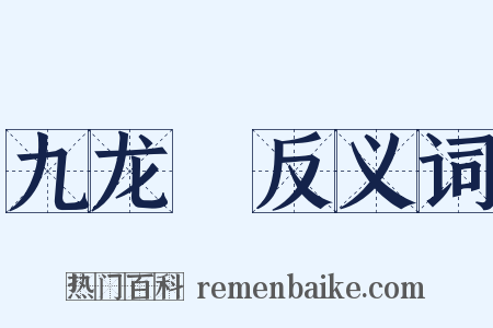 九龙珮反义词是什么意思的图片